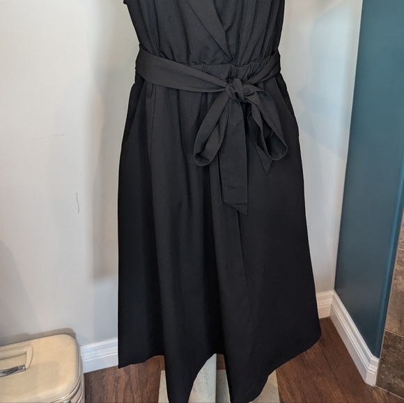 NWT Torrid black Midi Shirtdress with tie waist 0x, 12 - Picture 16 of 17
